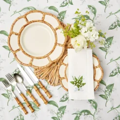 Petal Bamboo Ceramic Dinner Plate|Mrs. Alice