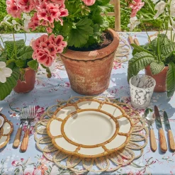 Petal Bamboo Ceramic Dinner Plate|Mrs. Alice Best