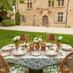 Petal Bamboo Ceramic Dinner Plate (Set Of 4)|Mrs. Alice