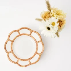 Petal Bamboo Ceramic Starter Plate|Mrs. Alice Best