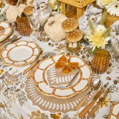 Petal Bamboo Ceramic Starter Plate|Mrs. Alice Hot