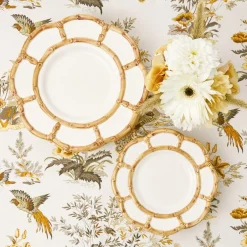 Petal Bamboo Ceramic Starter Plate|Mrs. Alice Hot