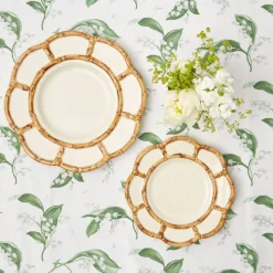 Petal Bamboo Ceramic Starter Plate|Mrs. Alice Hot