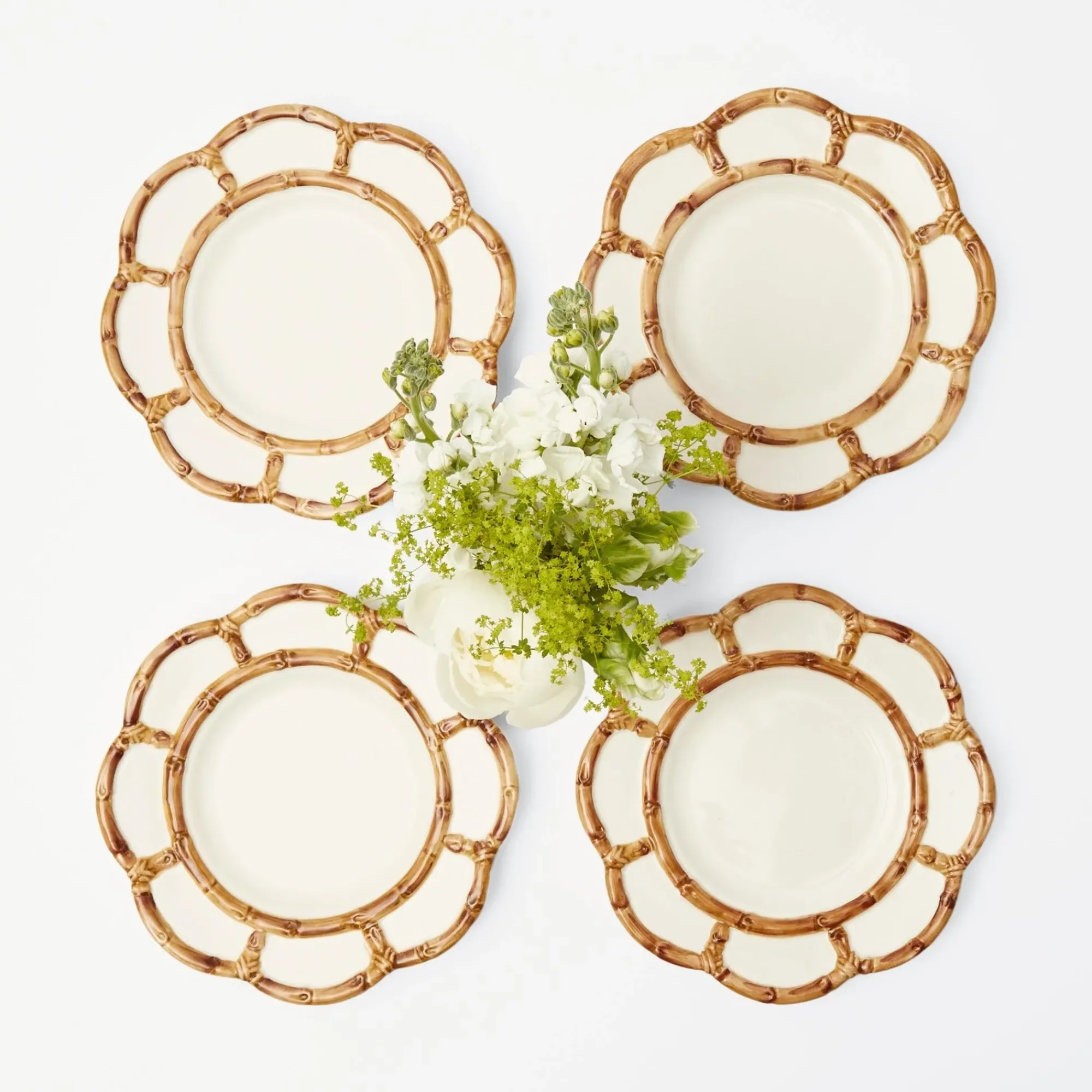 Petal Bamboo Starter Plate (Set Of 4)|Mrs. Alice Best
