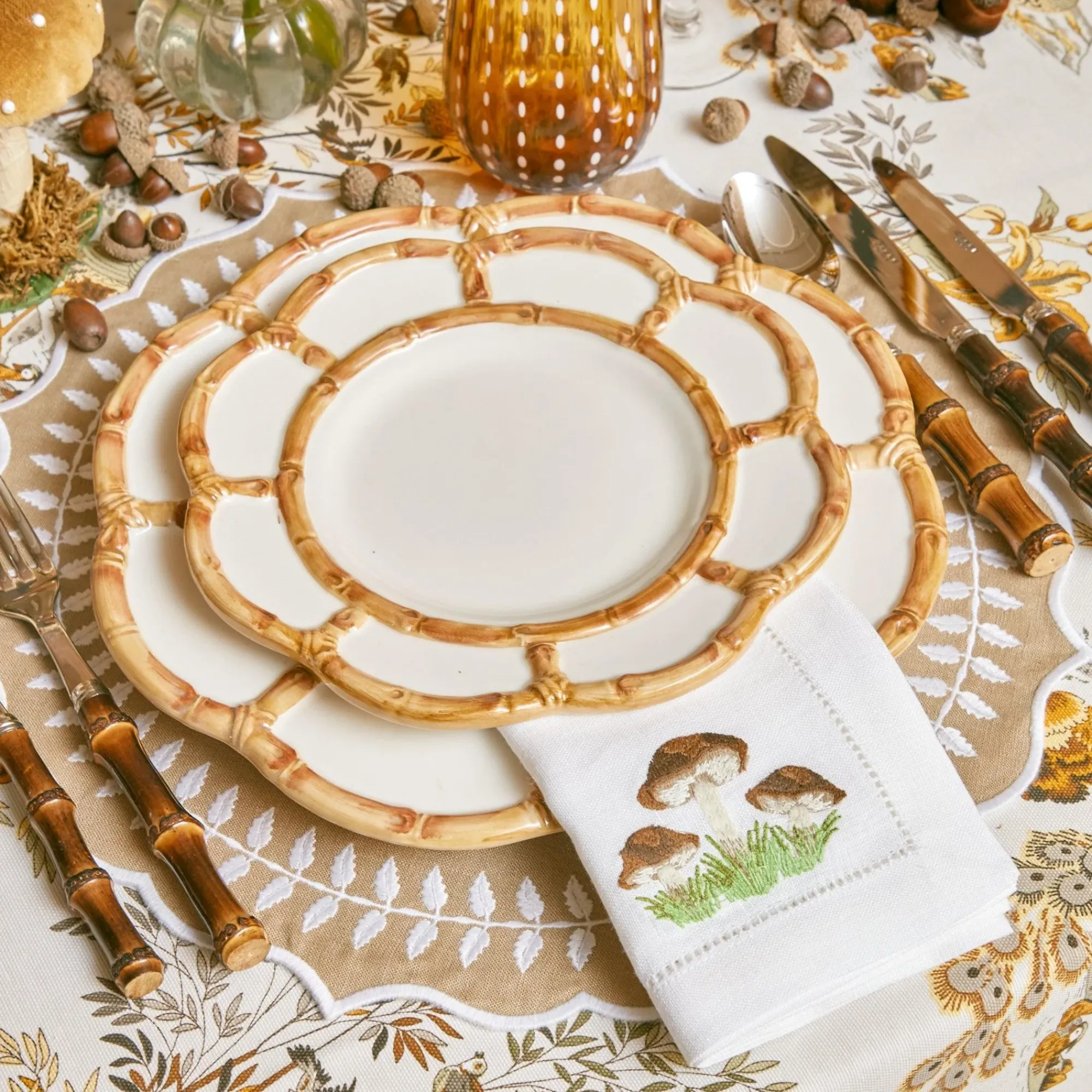 Petal Bamboo Starter Plate (Set Of 4)|Mrs. Alice Best