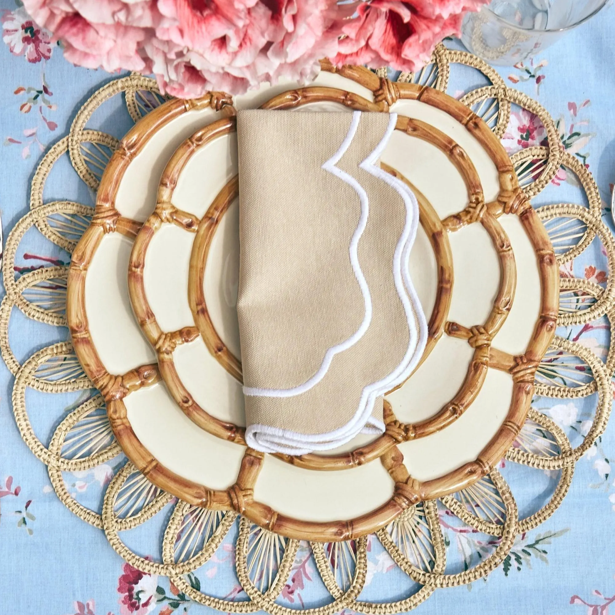 Petal Bamboo Starter Plate (Set Of 4)|Mrs. Alice Best