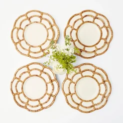 Petal Bamboo Starter Plate (Set Of 4)|Mrs. Alice New