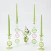 Pink & Green Camille Candle Set (Green Candles)|Mrs. Alice Online