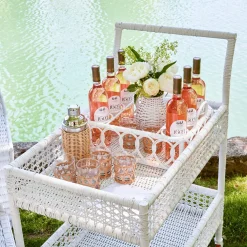 Pink & Green Pagoda Cocktail Napkins (Set Of 4)|Mrs. Alice