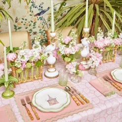 Pink & Green Pagoda Starter Plate|Mrs. Alice Discount