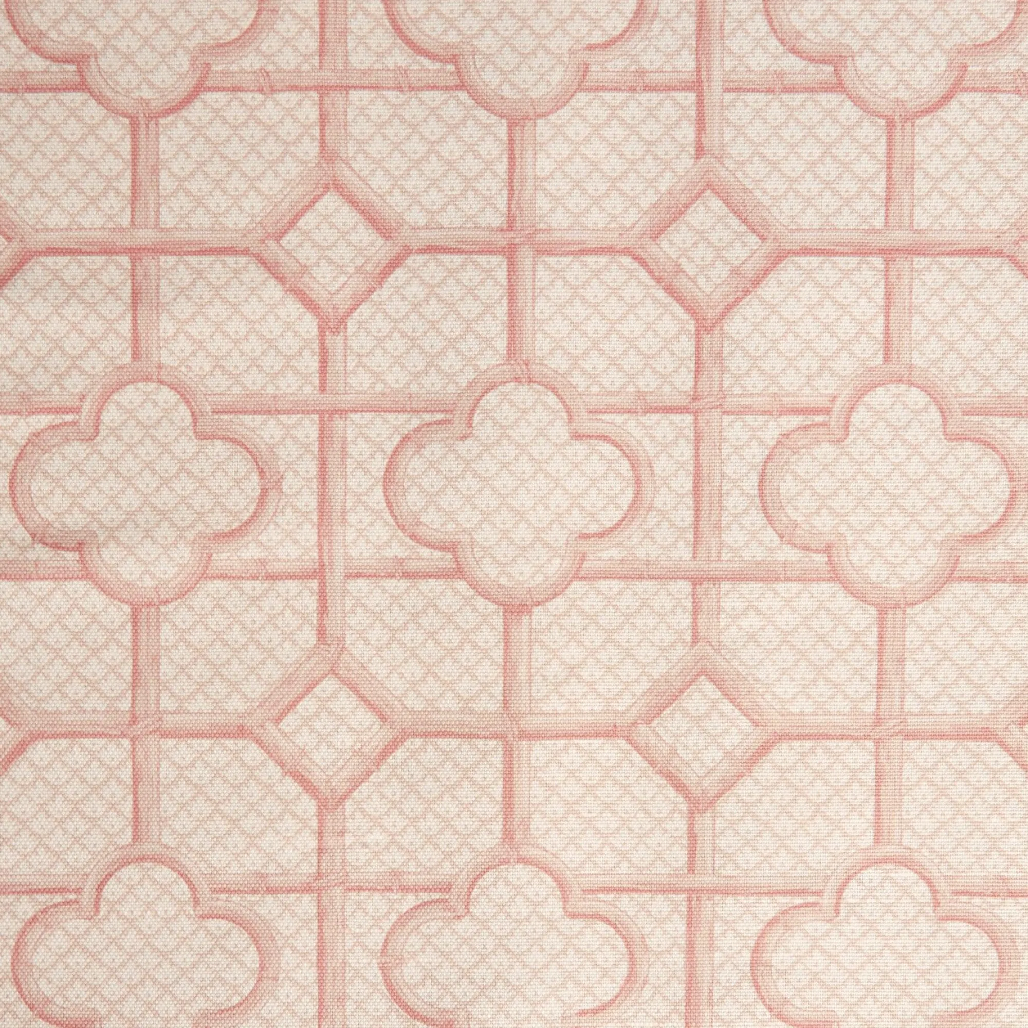 Pink Bamboo Trellis Fabric|Mrs. Alice Sale