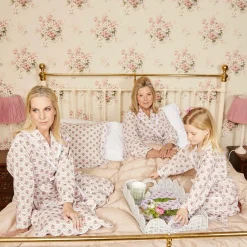 Pink Bouquet Dressing Gown|Mrs. Alice Discount