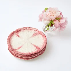 Pink Capri Lettuce Starter Plate (Set Of 4)|Mrs. Alice Discount