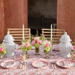 Pink Capri Lettuce Starter Plate (Set Of 4)|Mrs. Alice Discount