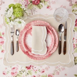 Pink Capri Lettuce Starter Plate (Set Of 4)|Mrs. Alice Discount