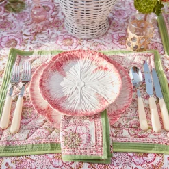 Pink Capri Lettuce Starter Plate (Set Of 4)|Mrs. Alice