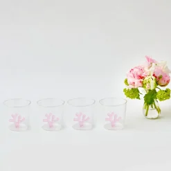 Pink Coral Glasses (Set Of 4)|Mrs. Alice Online