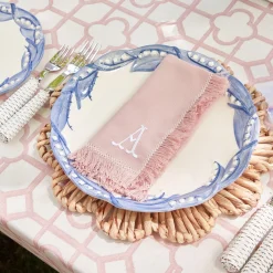 Pink Fringe Napkins (Set Of 4)|Mrs. Alice Online