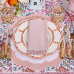 Pink Fringe Napkins (Set Of 4)|Mrs. Alice Online