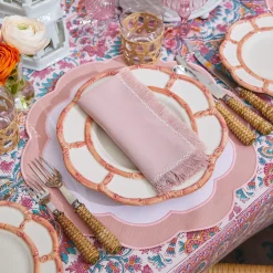 Pink Fringe Napkins (Set Of 4)|Mrs. Alice Online