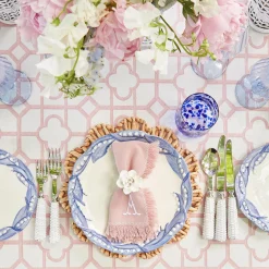 Pink Fringe Napkins (Set Of 4)|Mrs. Alice Online