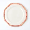 Pink Geometric Bamboo Dinner Plate|Mrs. Alice Sale