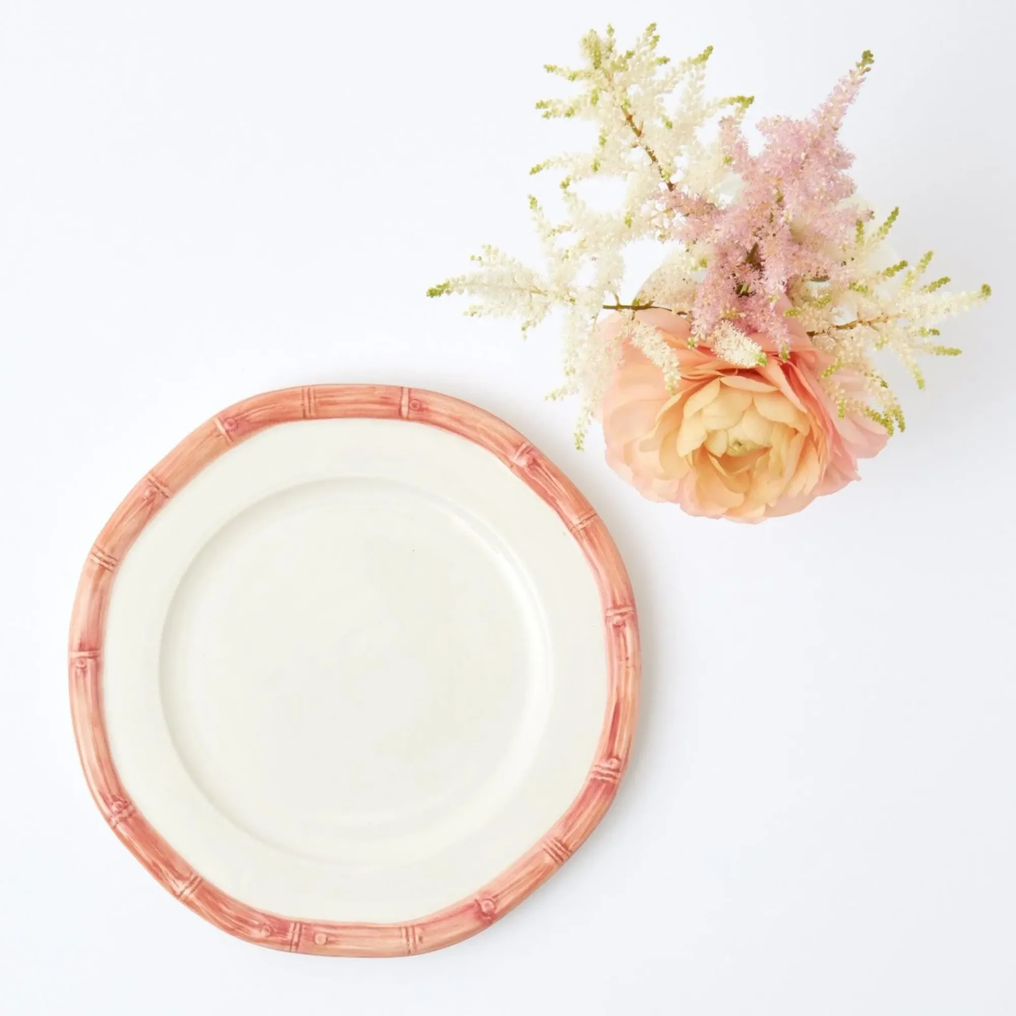 Pink Geometric Bamboo Starter Plate|Mrs. Alice Discount