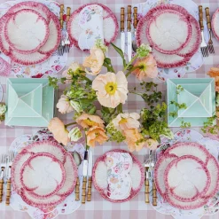 Pink Gingham Tablecloth|Mrs. Alice Clearance