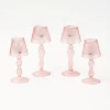 Pink Glass Lantern Tea Light Holder Set|Mrs. Alice Outlet