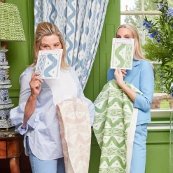 Pink Ikat Stripe Fabric|Mrs. Alice