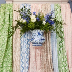 Pink Ikat Stripe Fabric|Mrs. Alice