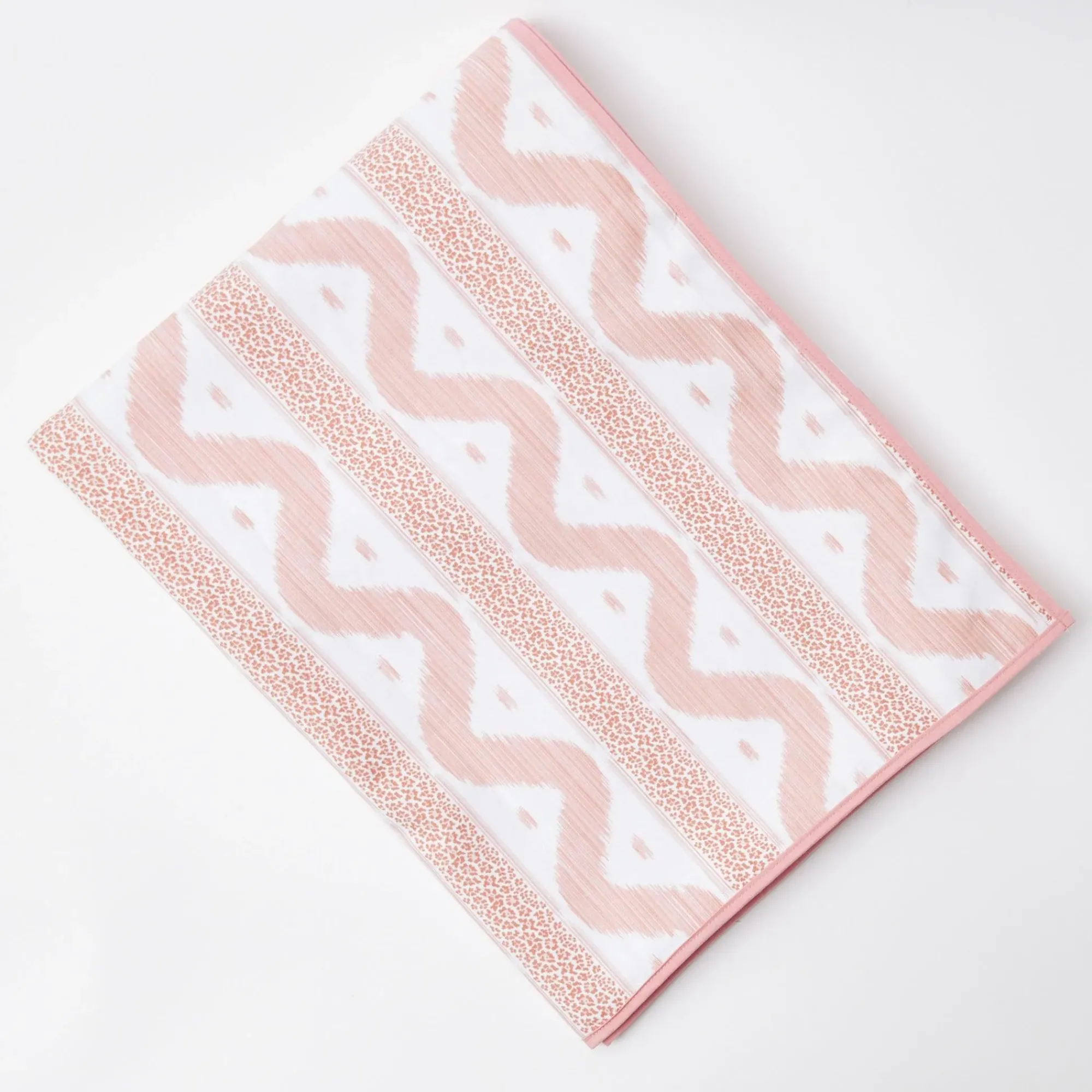 Pink Leopard Ikat Tablecloth|Mrs. Alice New