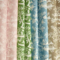 Pink Pagoda Garden Fabric|Mrs. Alice Discount