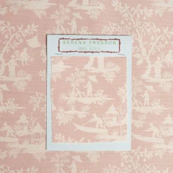Pink Pagoda Garden Fabric|Mrs. Alice Discount