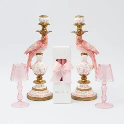 Pink Parrot Candlescape|Mrs. Alice Hot