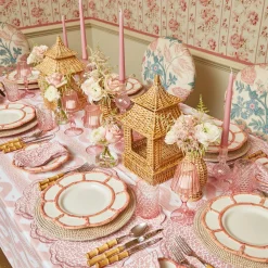 Pink Petal Bamboo Dinner Plates (Set Of 4)|Mrs. Alice Sale