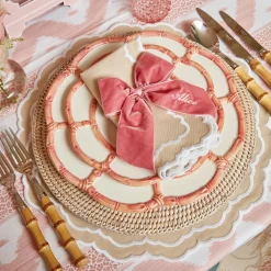 Pink Petal Bamboo Starter Plates (Set Of 4)|Mrs. Alice Sale