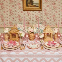 Pink Petal Bamboo Starter Plate|Mrs. Alice Online