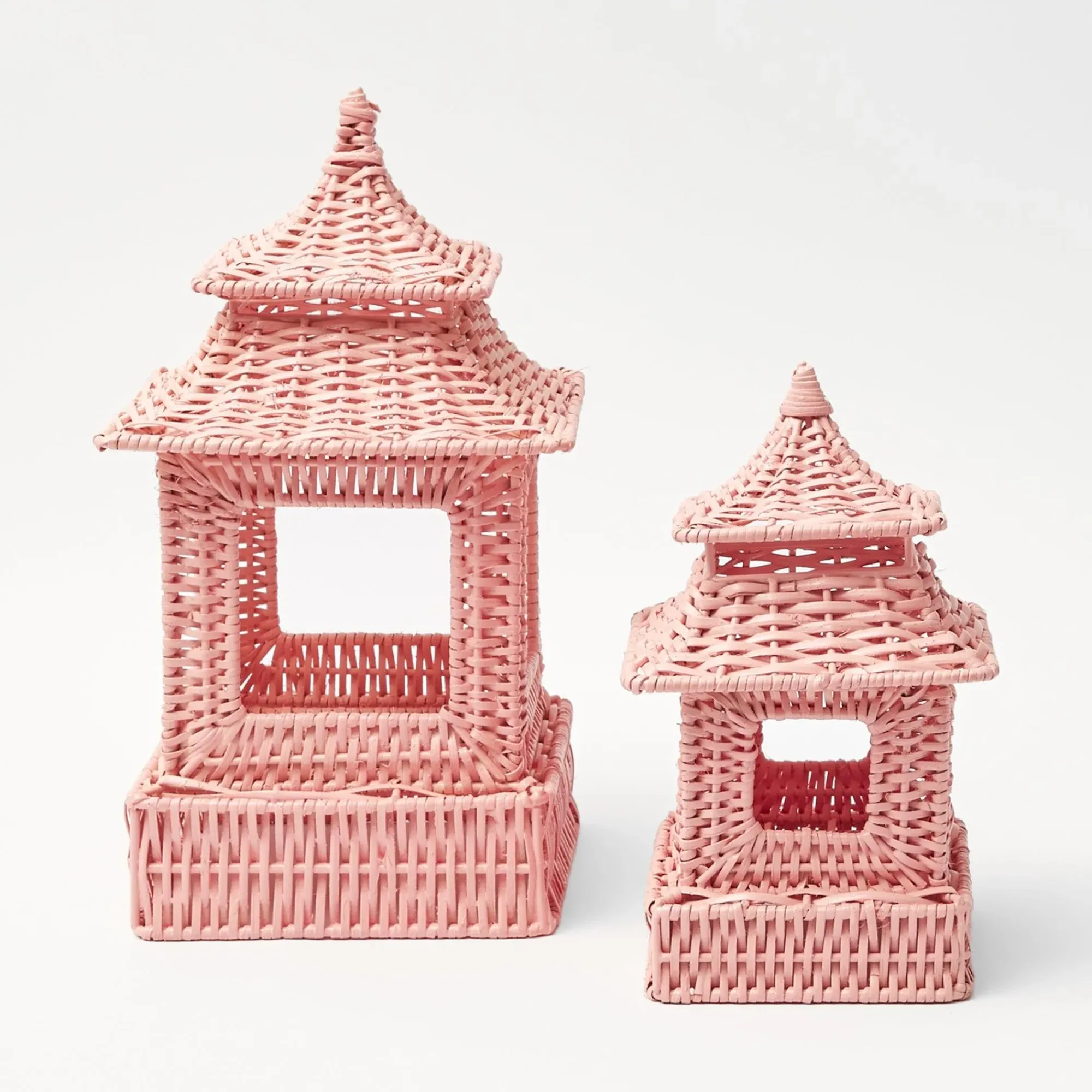 Pink Rattan Pagoda Lantern|Mrs. Alice Online