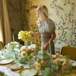 Pistachio Green Pagoda Lantern|Mrs. Alice