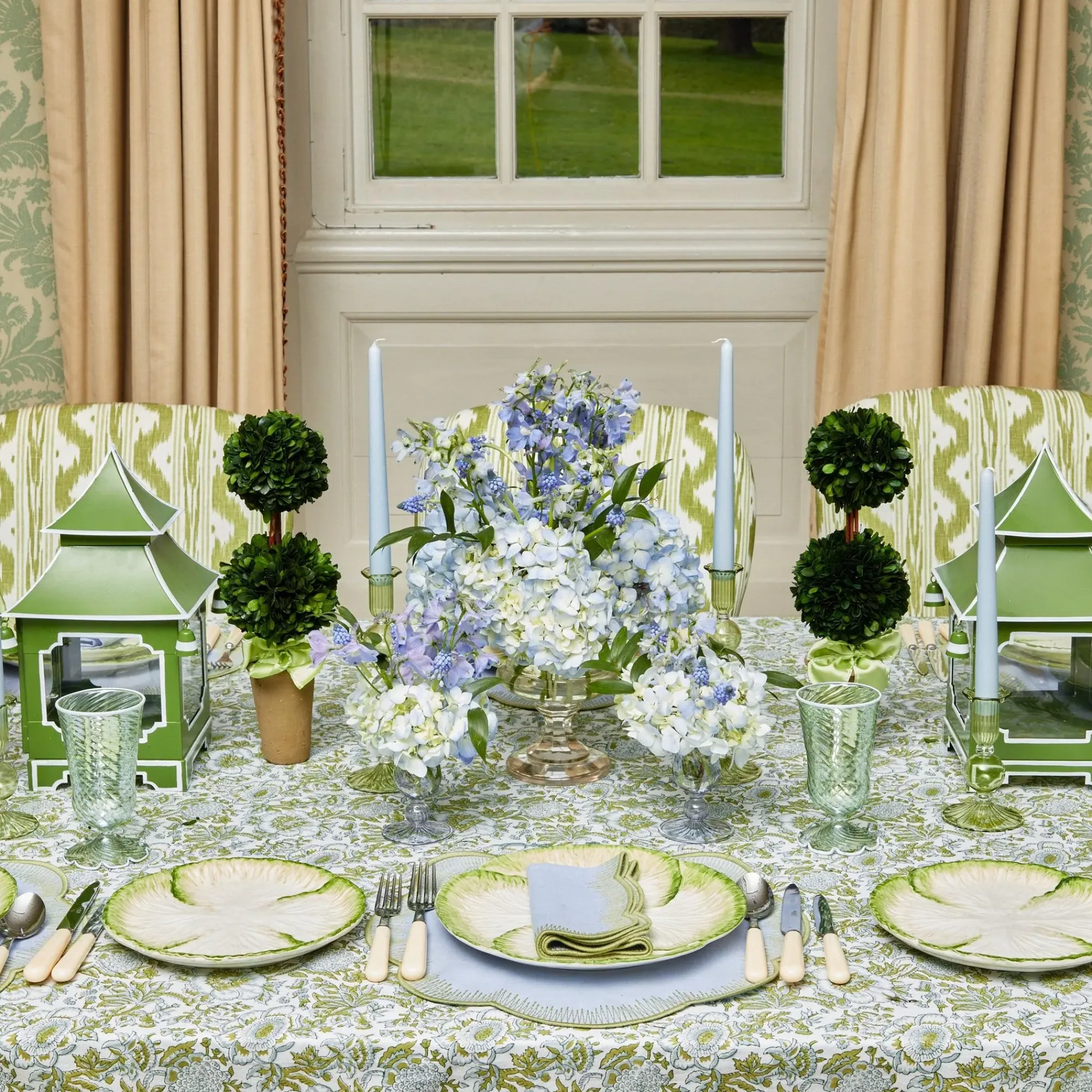 Potted Boxwood With Green Bow Decoration Set|Mrs. Alice Outlet