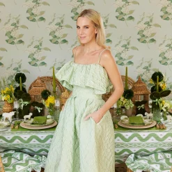 Potted Boxwood With Green Bow Decoration Set|Mrs. Alice Outlet