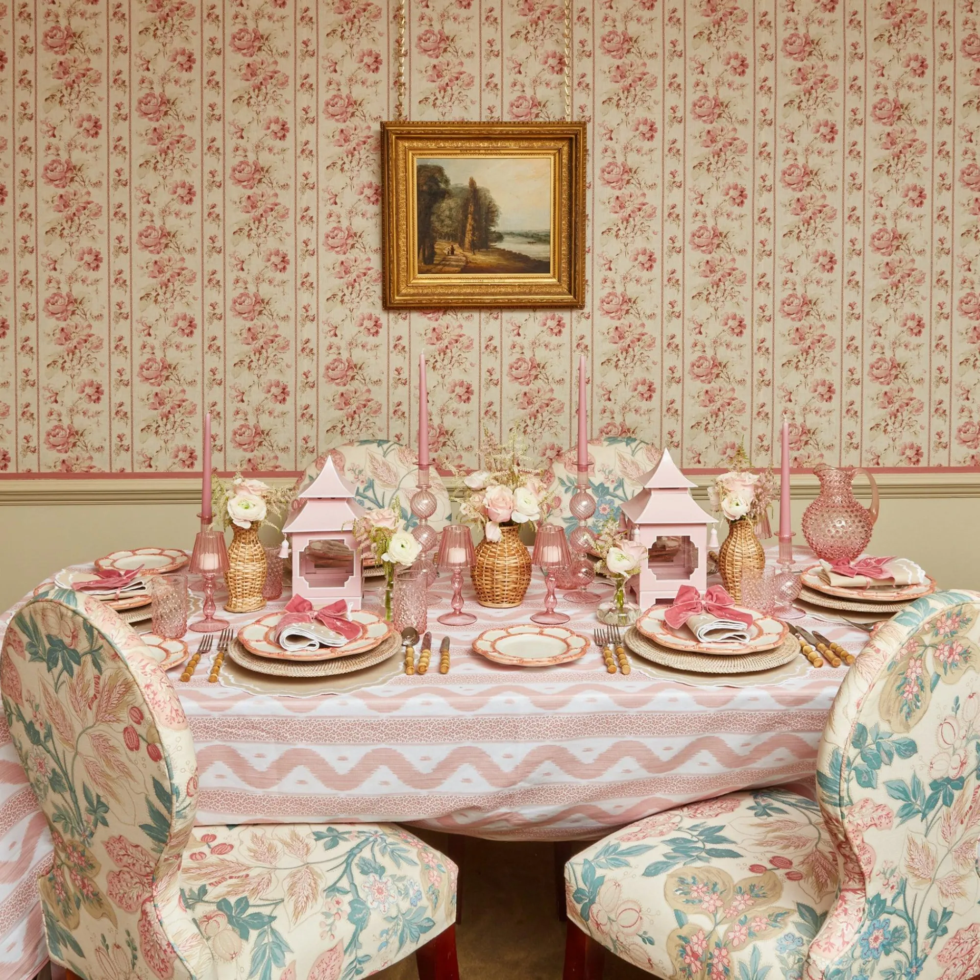 Powder Pink Pagoda Lantern|Mrs. Alice Sale