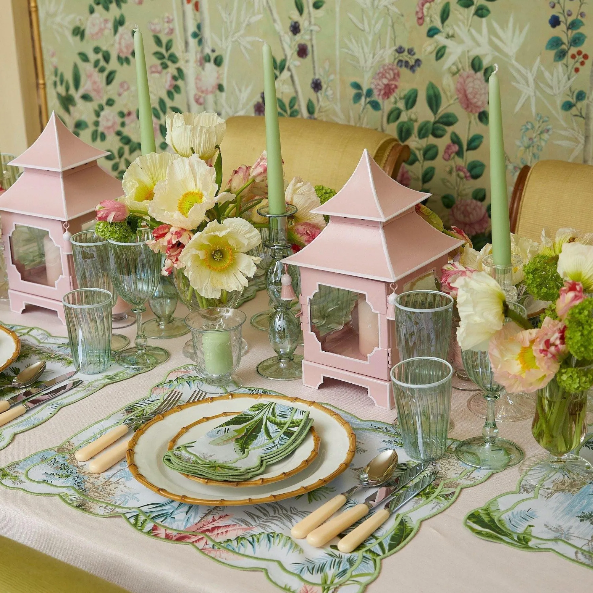 Powder Pink Pagoda Lantern|Mrs. Alice Sale