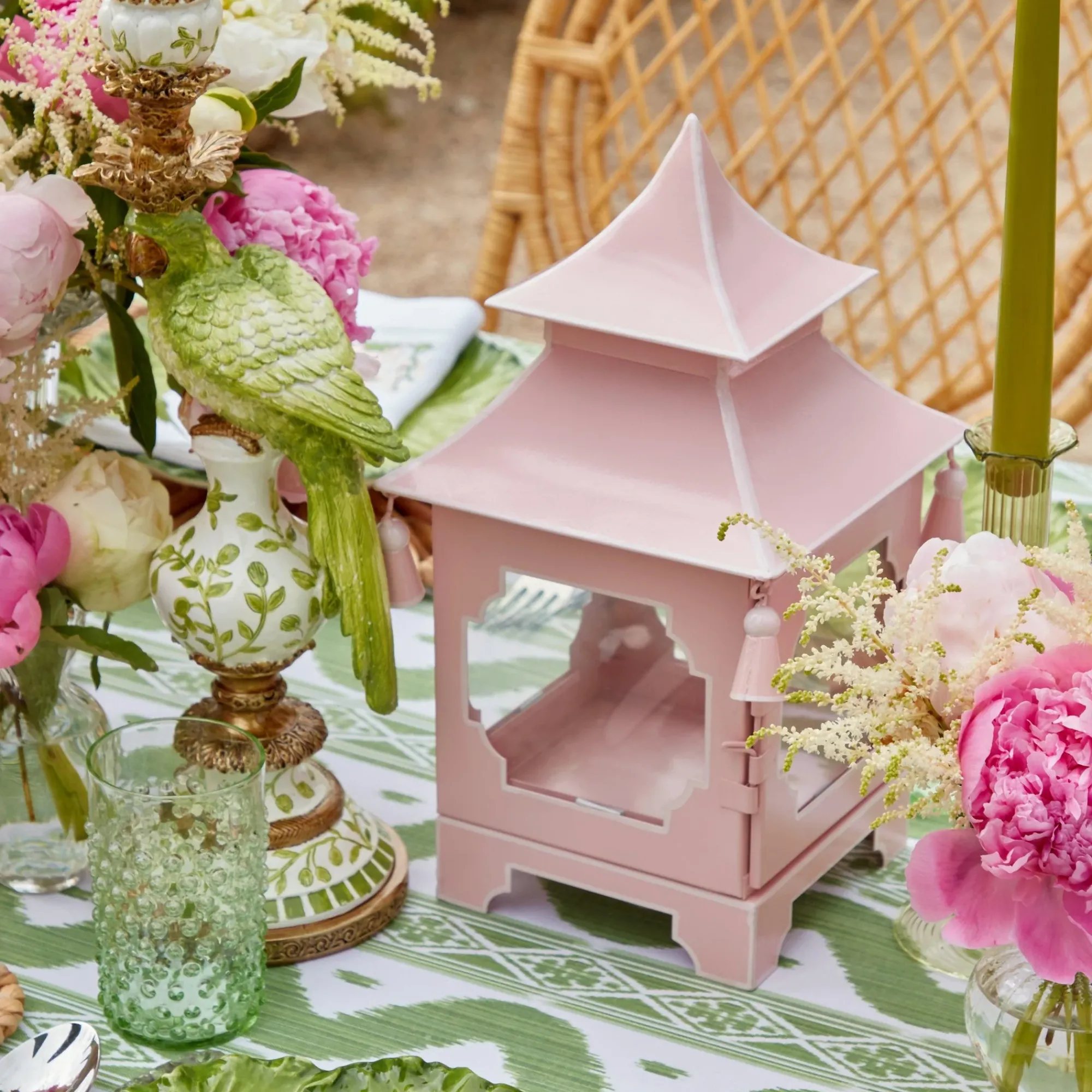 Powder Pink Pagoda Lantern|Mrs. Alice Best