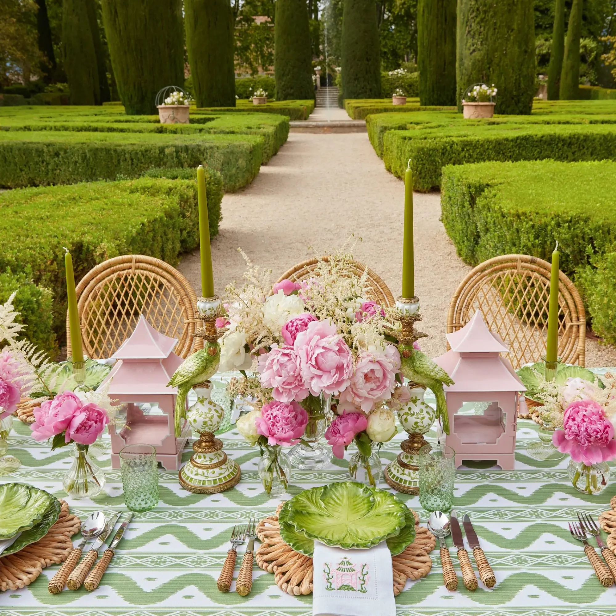 Powder Pink Pagoda Lantern|Mrs. Alice Best