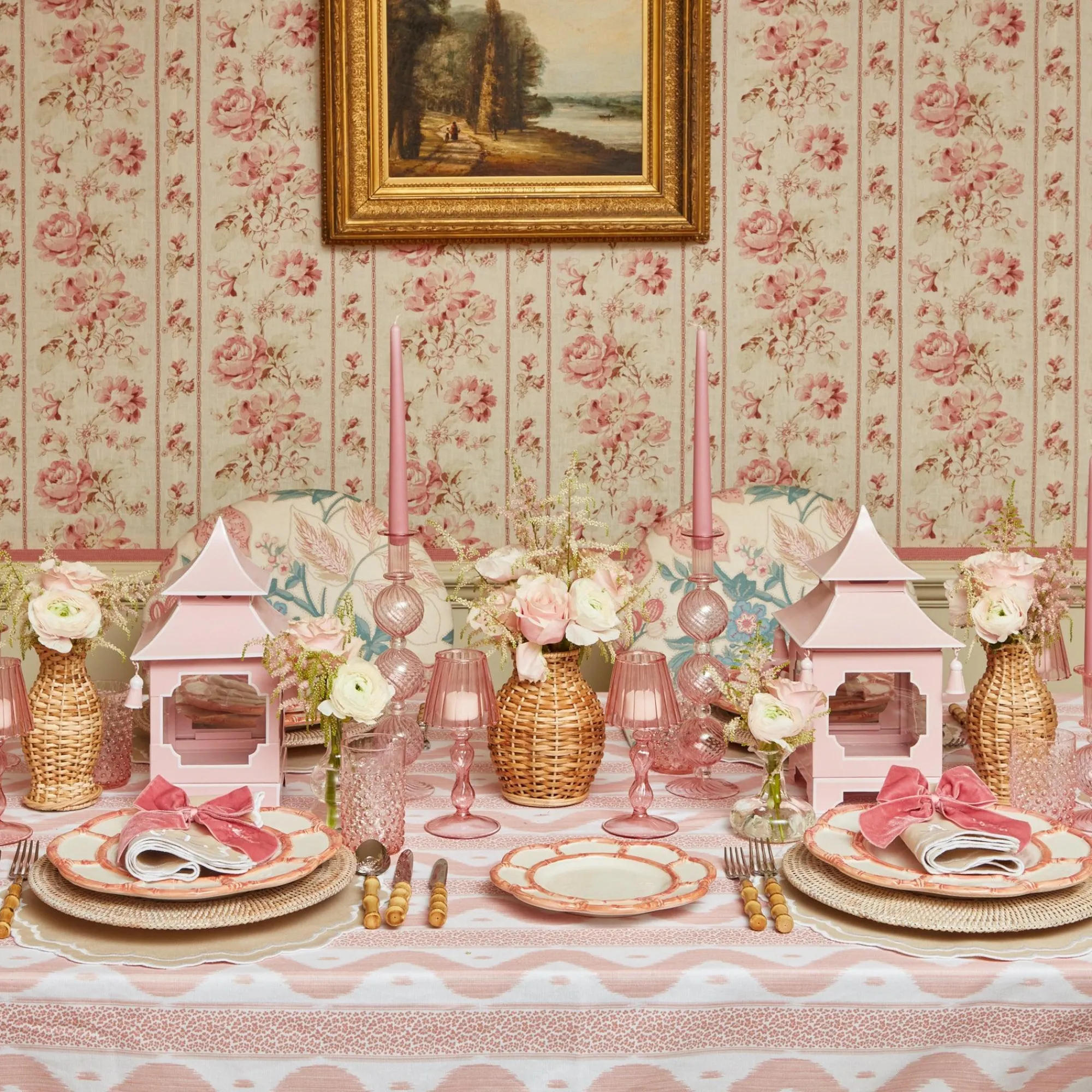 Powder Pink Pagoda Lantern|Mrs. Alice Best