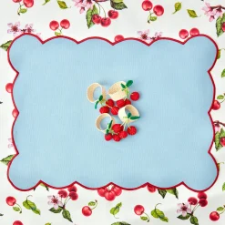 Raffia Cherry Napkin Holders (Set Of 4)|Mrs. Alice Clearance