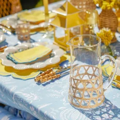 Raffia Water Glasses & Jug Set|Mrs. Alice Discount