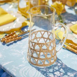 Raffia Water Glasses & Jug Set|Mrs. Alice Sale